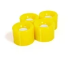 Plastikiniai SMJ ratukai riedlentėms 60x45mm /4vnt./ geltoni
