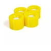 Plastikiniai SMJ ratukai riedlentėms 60x45mm /4vnt./ geltoni