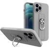 Hurtel Ring silikoninis dėklas skirtas iPhone 12 mini, sidabrinis