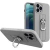Hurtel Ring silikoninis dėklas skirtas iPhone 13 mini, sidabrinis