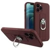 Hurtel Ring silikoninis dėklas skirtas iPhone 12 mini, rudas