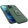 Hurtel Ring silikoninis dėklas skirtas iPhone 13 mini, sidabrinis