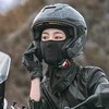 Wozinsky WKM-03B veido kaukė motociklui, dviračiui, žieminis balaklava - juodas