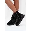 Žieminiai juodi zomšiniai aulinukai su kailiu Big Star