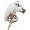Hobby horse arkliukas Super Hobby Horse Premium – rudas leopardinis arkliukas su baltais karčiais A3