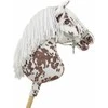 Hobby horse arkliukas Super Hobby Horse Premium – rudas leopardinis arkliukas su baltais karčiais A3