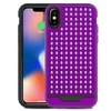 Zizo Star Diamond Hybrid dėklas skirtas Apple iPhone X Violetinė/Juodas