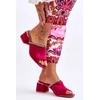 Zomšinės šlepetės Fuchsia