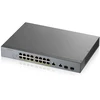 Šakotuvas Zyxel GS1350-18HP komutatorius, 18 prievadų, PoE (PoE+: 16), 250W, valdomas gigabitinis