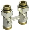 Apatinio pajungimo mazgas dvivamzdei sistemai Danfoss, RLV-KB, tiesus, 1/2''-3/4'', H tipo