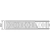 Purmo radiatoriai VKO 300x1600mm. 22 tipas