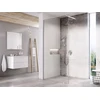Dušo kabina Ravak Walk-In Wall, 100x80-120 Walk-In Wall Set 100, chromas+stiklas Transparent