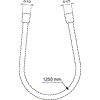 Dušo žarna Ideal Standard IdealRain, 125 cm, chromuota