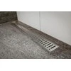 Grotelės dušo latakui ACO ShowerDrain C, Wave, 885 mm