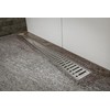 Grotelės dušo latakui ACO ShowerDrain C, Wave, 785 mm