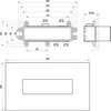 Įmontuojamo dušo maišytuvo Ravak potinkinė dalis R-Box Horizontal, RB 07D.50
