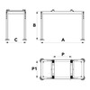Laikiklis kondicionieriaus išoriniam blokui Tecnosystemi, pastatomas, Empire Evo 480 150 kg 324-755x280-435