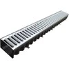 Lauko latakas Aco, Hexaline su cinkuotomis grotelėmis, 100 cm
