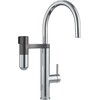 Plautuvės maišytuvas Franke su filtru, Vital J-Spout Chromas/Gunmetal filtruotam ir karštam/šaltam vandeniui