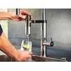 Plautuvės maišytuvas Franke su filtru, Vital Semi-Pro industrinė juoda/nerūdijantis plienas filtruotam ir karštam/šaltam vandeniui