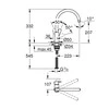 Grohe Bauedge virtuvinis maišytuvas, chromas