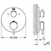 Grohe Atrio termostatinis dušo maišytuvas. brushed hard graphite