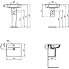 Praustuvas Ideal Standard Connect Air Cube, 55 cm