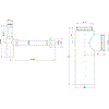 Praustuvo sifonas Ideal Standard, Design d32, chromas
