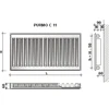 Radiatorius Purmo Compact C 11, 500-2300, pajungimas šone