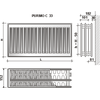 Purmo radiatoriai Compact 500x600mm. 33 tipas