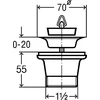 Sifono ventilis Viega plautuvei su kamsčiu, 1 1/2''x70x55