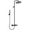 Stacionari dušo sistema Ideal Standard Ceratherm T25, su Ø300 galva ir Stick rankiniu dušu, Silk Juodas matinė juoda