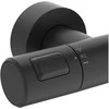 Stacionari dušo sistema Ideal Standard Ceratherm T25, su Ø300 galva ir Stick rankiniu dušu, Silk Juodas matinė juoda