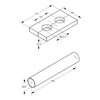 Termostatinio elemento Danfoss VHX apdaila, chromuota