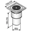 Trapas ACO EG150, montavimui betono grindyse, ∅ 50 mm