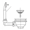 Ventilis FRANKE plautuvės ROL/ROX/RON 610-41, d 3''1/2, užkemšamas
