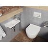 WC klavišas Ravak, Chrome baltas