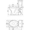 WC pastatomas Mito Red su dangčiu