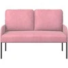 Sofa Sofos su pagalve 110cm Rožinė fanera