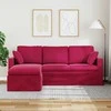 Sofa Vyno raudona 198 x 134 x 80 cm Aksomas