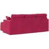 Sofa Vyno raudona 198 x 134 x 80 cm Aksomas