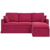 Sofa Vyno raudona 198 x 134 x 80 cm Aksomas