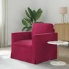 Sofa Vyno raudona 78 x 78 x 80 cm Aksomas