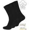 100 % medvilninės premium juodos kojinės Clark Crown, 3 poros