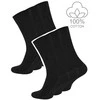 100 % medvilninės premium juodos kojinės Clark Crown, 6 poros