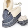 Dovanų rinkinys: Nowo® moteriškos šiltos veltinio šlepetės su avies vilna ir VCA Textil® kojinės su alpakų vilna (2 poros)