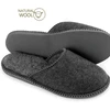 Nowo® vyriškos šlepetės su natūralios vilnos pamušalu ir neslystančiu padu