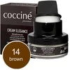 Rudos spalvos lygios odos maitinamasis ir spalvą atnaujinantis batų kremas – Coccine Kreminis Elegance, ruda, 50 ml