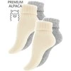 Žieminės moteriškos kojinės iš alpakų vilnos VCA Textil, 4 poros