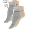 Žieminės moteriškos kojinės iš alpakų vilnos VCA Textil, 4 poros